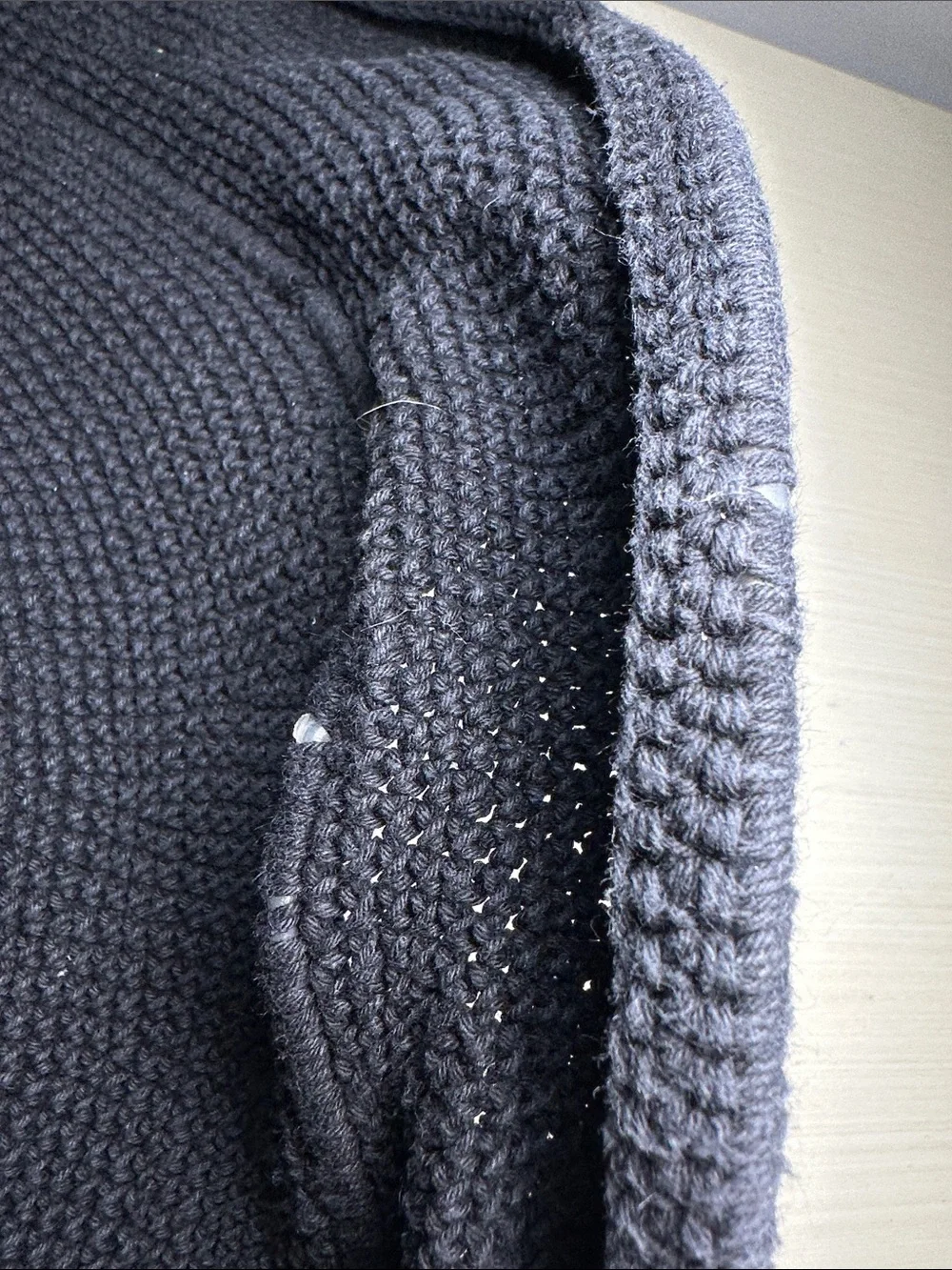 Classic Wide-Brim knit Black protective large brim floppy Sun Hat